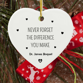 Simple Veterinarian Ceramic Ornament