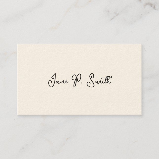 Simple Victorian Calling Cards (Front)