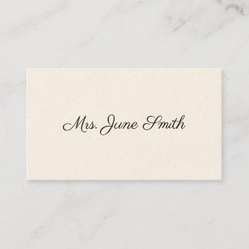Simple Victorian Calling Cards by InkWorks at Zazzle