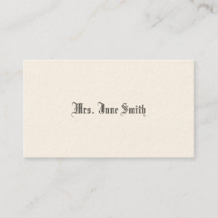 Simple Victorian Calling Cards