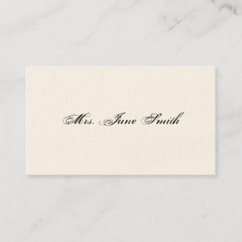 Simple Victorian Calling Cards by InkWorks at Zazzle