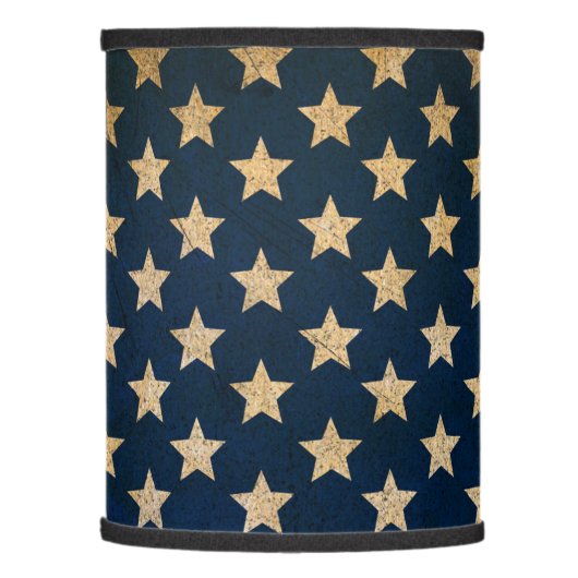 Simple Vintage American Flag Lamp Shade. (Left)