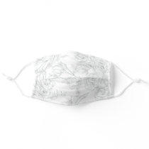 Simple Vintage Floral Elegant Adult Cloth Face Mask