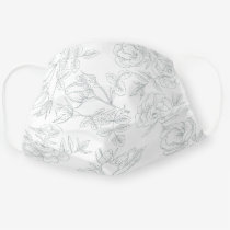 Simple Vintage Floral Elegant Cloth Face Mask
