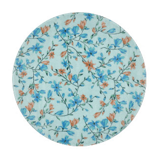 Simple Vintage: Floral Fabric Pattern Cutting Board