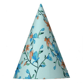 Simple Vintage: Floral Fabric Pattern Party Hat