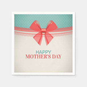 Simple Vintage Happy Mother's Day Napkin