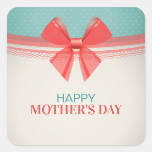 Simple Vintage Happy Mother's Day Sticker