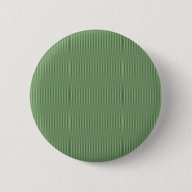 Simple Vintage Olive Sage Green Gradient Striped Button (Front)