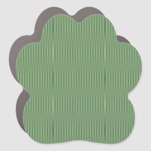 Simple Vintage Olive Sage Green Gradient Striped Car Magnet