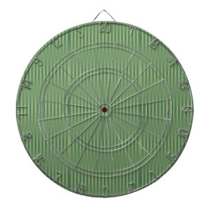 Simple Vintage Olive Sage Green Gradient Striped Dart Board