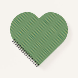 Simple Vintage Olive Sage Green Gradient Striped Notebook