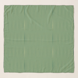 Simple Vintage Olive Sage Green Gradient Striped Scarf