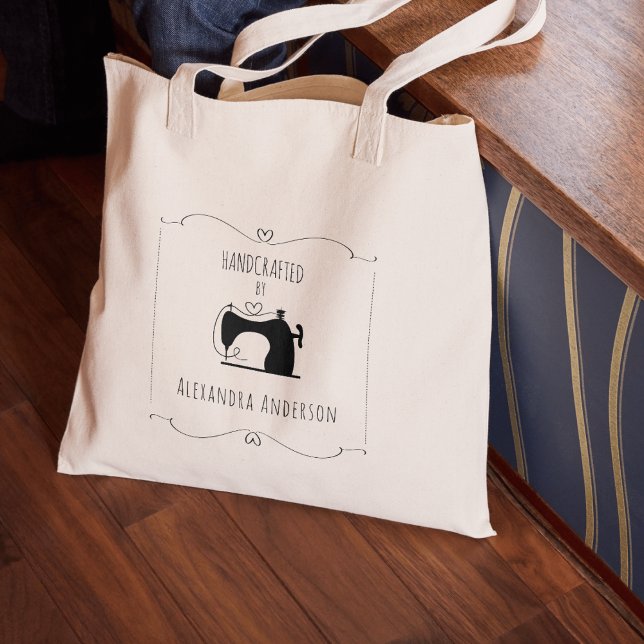Simple Vintage Sewing Machine Handmade Craft Tote Bag (Simple Vintage Sewing Machine Handmade Craft Tote Bag)