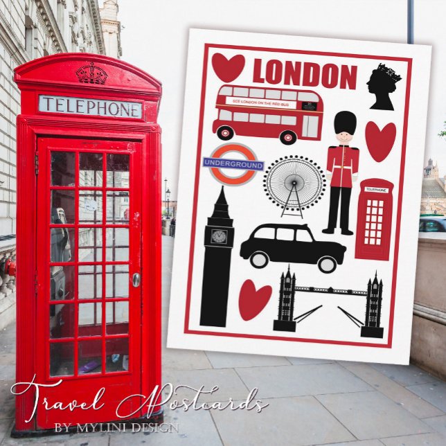 Simple Vintage Welcome to London Travel Postcard (Creator Uploaded)