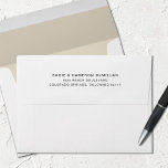 Simple Vintage White Address Lined Envelope<br><div class="desc">Simple solid color vintage white lined envelope with a return address on the back flap. A variety of colors available for any celebration,  event or holiday.</div>