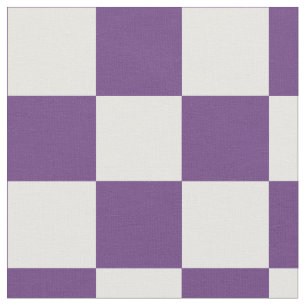 Simple Violet Checker Board Fabric