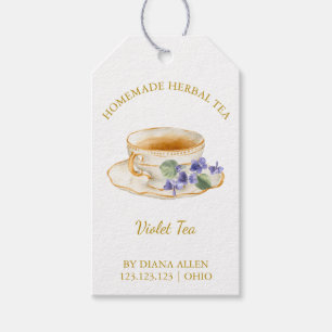 Simple Violet Tea Hang Tag