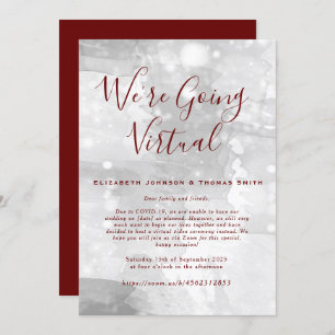 Simple Virtual Wedding Invitation