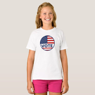 Simple Vote American Flag Election T-Shirt