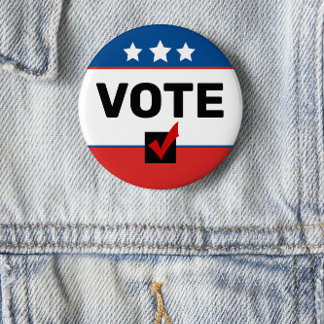 ⭐️Simple VOTE Non-Partisan 2026 US Election Year Button