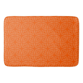 Simple warm orange bath mat