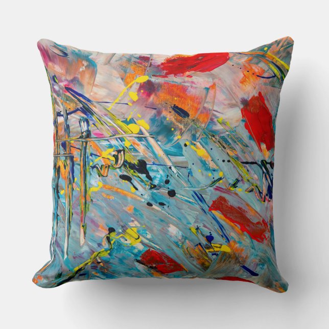 Simple Water Color Pillow (Front)