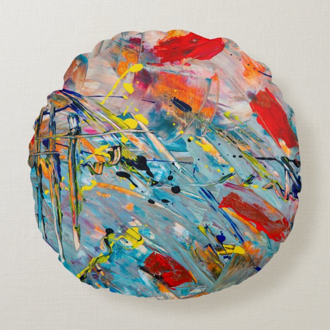 Simple Water Color Pillow (Front)