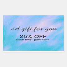 Simple watercolor calligraphy custom Sticker