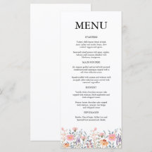 Simple Watercolor Floral Garden Baby Shower