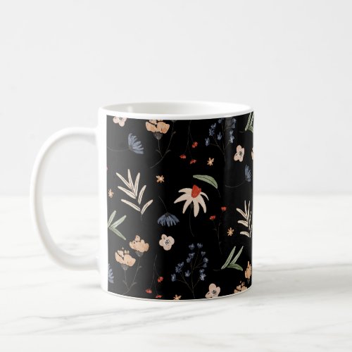 Simple watercolor flowers 1 coffee mug