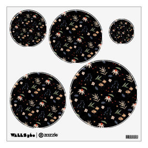 Simple watercolor flowers 1 wall decal