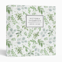 Simple Watercolor Greenery Eucalyptus Pattern