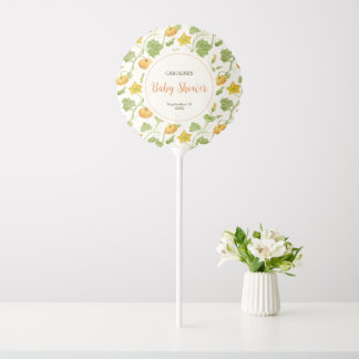 simple watercolor pumkin pattern balloon