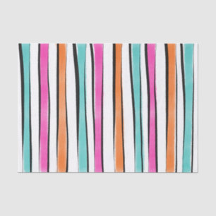 Simple Watercolor Stripe Pattern Tissue Paper