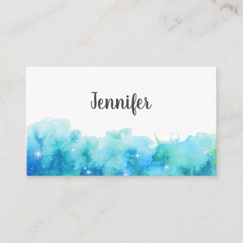 simple watercolor texture add your name  business  business card