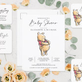 Pooh and Pals Watercolor Baby Shower  Postcard