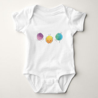Simple Watercolour Birds Baby Bodysuit