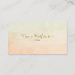 Simple Watercolour Blend Professional Business Card