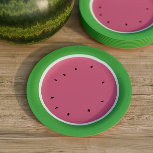 Simple Watermelon Fruit Paper Plates