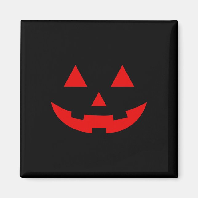 Simple Watermelon Jack O Lantern Summer Halloween  Magnet (Front)