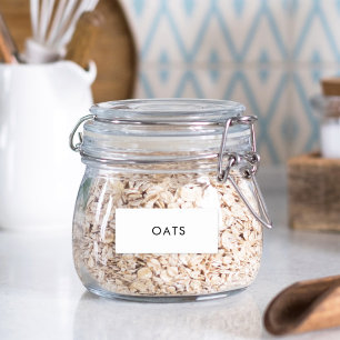 Simple Waterproof Kitchen Spice Jar Label