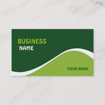Simple Wave Design Business Card by Kjpargeter at Zazzle