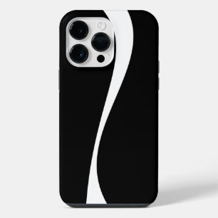 Simple Waves 2 - Black and White iPhone 14 Pro Max Case