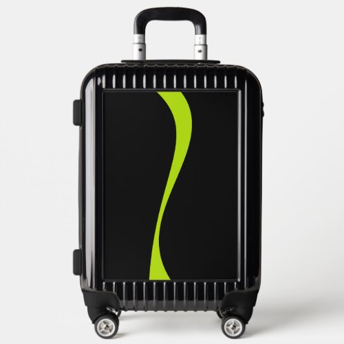 Simple Waves 2 in Lime Green and Black Luggage