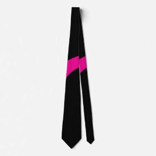 Simple Waves 3 in Magenta and Black Neck Tie