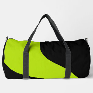 Simple Waves in Lime Green Duffle Bag