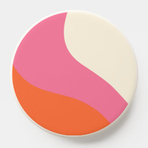 Simple Waves - Pink, Orange and Cream PopSocket