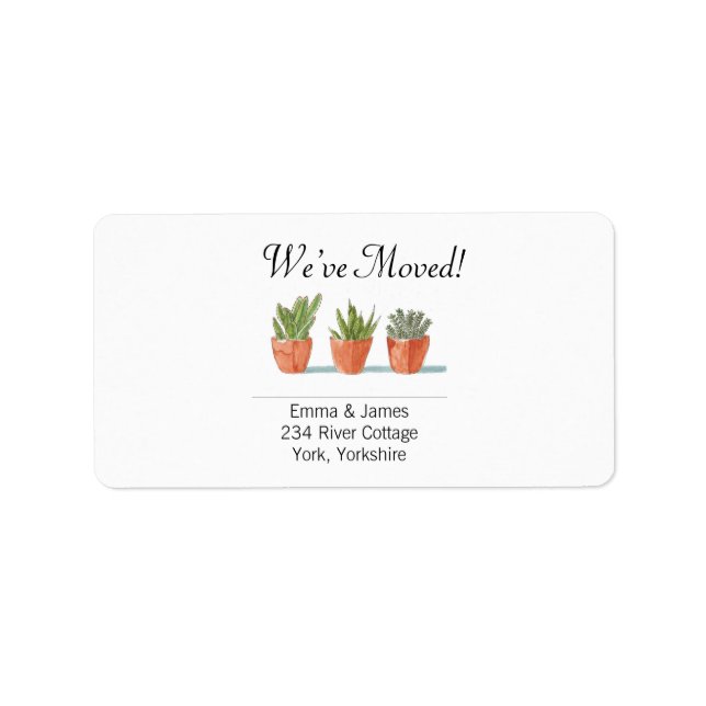 Simple We’ve Moved New Home Address Label (Front)