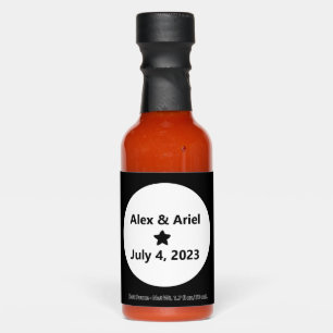 Simple Wedding Black and White -  Hot Sauces